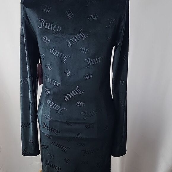 Juicy Couture Size S Nightgown Embossed Lettering Silver Studded Crown NWT - Picture 8 of 9